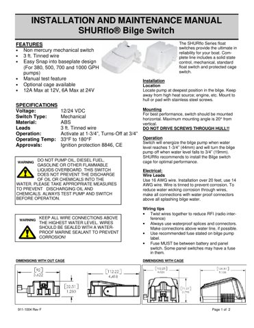 SHURflo 911-1004 – Drawing (b33fc57a8bcb_S1-2 S. 1)