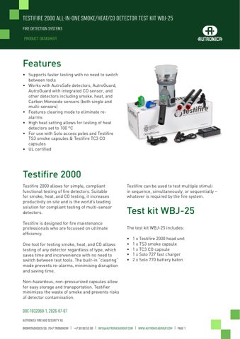 Autronica WBJ-25 – Page preview (b5a651cb3f26_S1-2 S. 1)