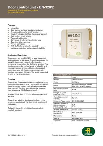 Autronica BN-320 – Page preview (93faf4cbe32d_S1-1 S. 1)