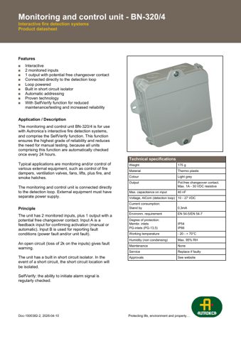 Autronica BN-320 – Page preview (d72a0255b498_S1-1 S. 1)