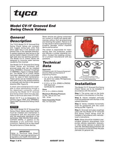 Tyco CV-1F – Drawing (7626a3dbe580_S1-1 S. 1)