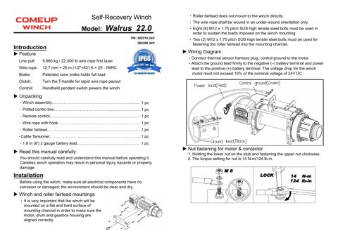 comeupwinch 22.0 24V – Drawing (149ff38e6876_S1-1 S. 1)