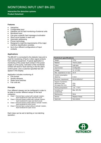 Autronica BN-201 – Page preview (05ae1a70db67_S1-1 S. 1)