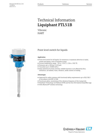 Endress+Hauser TI01661F – Page preview (f3d3cab25d7c_S1-1 S. 1)