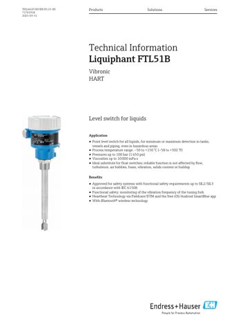 Endress+Hauser FTL51B Vibronic – Page preview (3982b3cd297e_S1-1 S. 1)