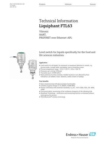 Endress+Hauser TI01713F – Drawing (3300f3e067ab_S1-1 S. 1)