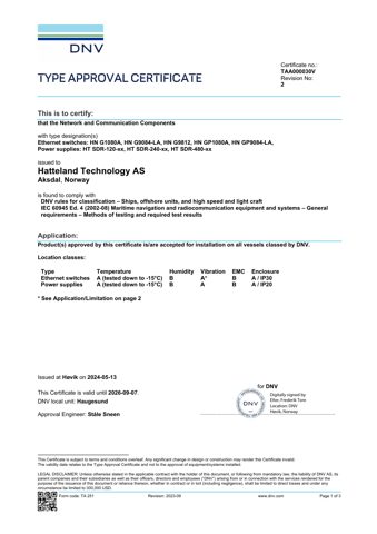 Hatteland Technology TAA000030V – Drawing (e9e4f873a97f_S1-1 S. 1)