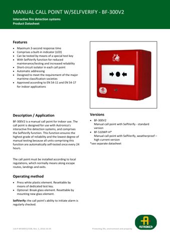 Autronica BF-510WP-H – Page preview (282d5045f253_S1-1 S. 1)