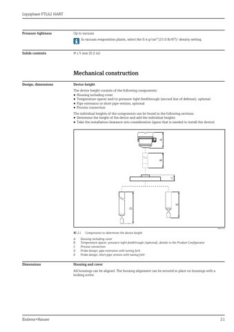 Endress+Hauser FTL62 HART – Page preview (be4519f0545f_S8-33 S. 14)