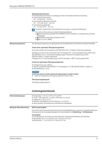 Endress+Hauser Micropilot FMR66B PROFIBUS PA – Page preview (756b9882c972_S4-17 S. 8)