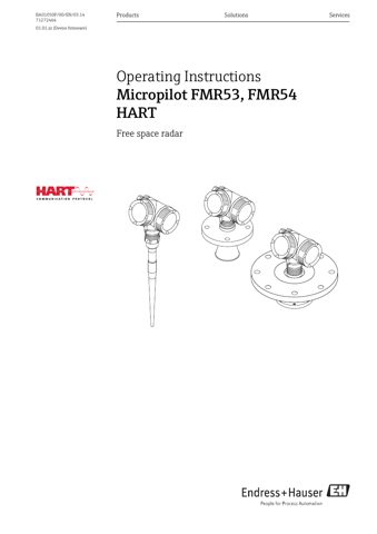 Endress+Hauser BA01050F – Drawing (5825eaf6023f_S1-1 S. 1)