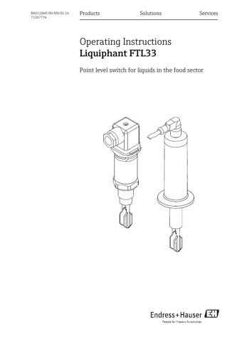 Endress+Hauser BA01286F – Drawing (832d1a676b3d_S1-1 S. 1)