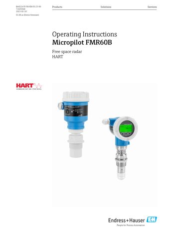 Endress+Hauser BA02247F – Zeichnung (666e87d7fa99_S1-1 S. 1)
