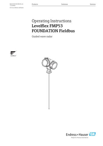 Endress+Hauser BA01053F – Drawing (749f85a297a6_S1-1 S. 1)
