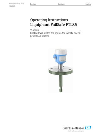 Endress+Hauser BA02597F – Drawing (cc2fb3742d45_S1-1 S. 1)