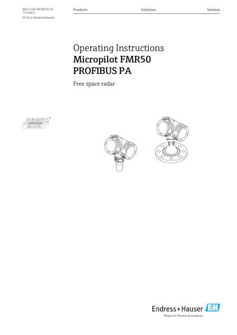 Endress+Hauser BA01124F – Drawing (9a04410e3bde_S1-1 S. 1)