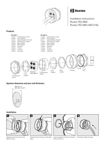 Roxtec International AB RG M63 – Drawing (52cc2e7fd759_S1-1 S. 1)