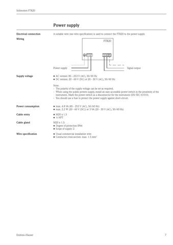 Endress+Hauser FTR20 – Drawing (3ee7861e8f93_S2-25 S. 6)