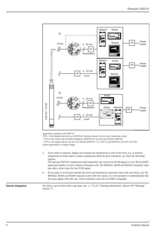 Endress+Hauser FMX167 – Page preview (bf72b483b53a_S1-23 S. 6)