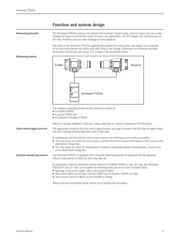 Endress+Hauser FTR325 – Page preview (a28898c44c0c_S1-8 S. 3)