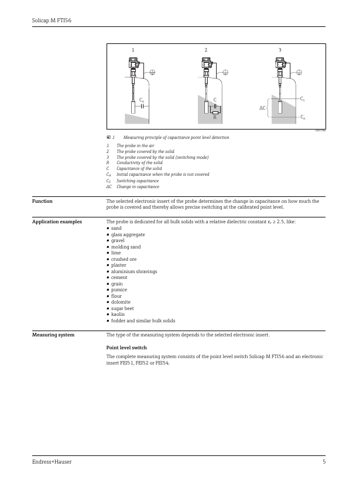 Endress+Hauser FTI56 – Page preview (0847264802f8_S1-36 S. 5)