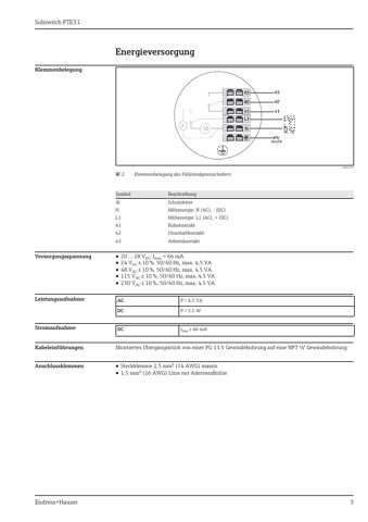Endress+Hauser FTE31 – Page preview (2b0674e7cd8f_S2-6 S. 2)