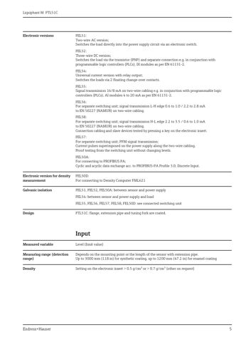 Endress+Hauser FTL51C – Page preview (744c246af244_S1-33 S. 5)
