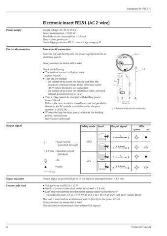 Endress+Hauser FTL51C – Page preview (744c246af244_S1-33 S. 6)