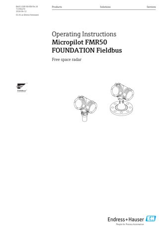 Endress+Hauser BA01120F – Drawing (7d49053bffbc_S1-1 S. 1)