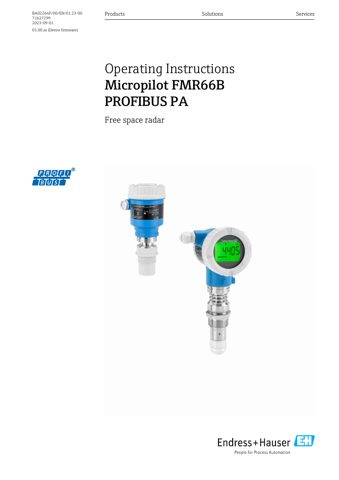 Endress+Hauser BA02264F – Rysunek (3c35ec6ed0de_S1-1 S. 1)