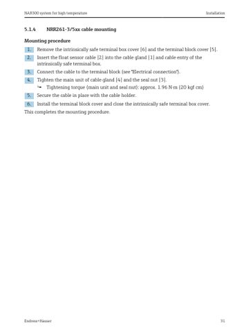 Endress+Hauser NRR261-3 – Page preview (c0024db0e342_S14-31 S. 18)