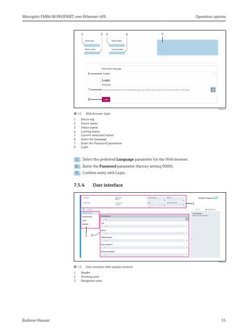 Endress+Hauser Micropilot FMR63B PROFINET over Ethernet-APL – Page preview (119461886145_S16-78 S. 20)