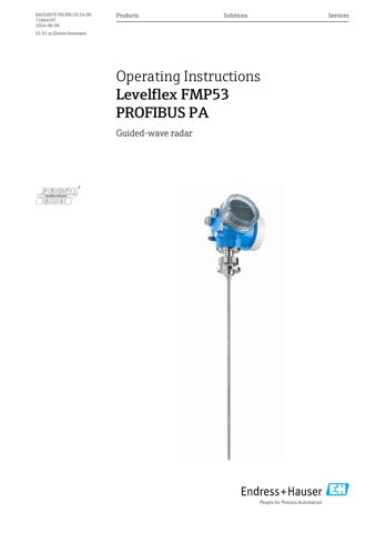 Endress+Hauser BA01007F – Drawing (d3e4c5380817_S1-1 S. 1)
