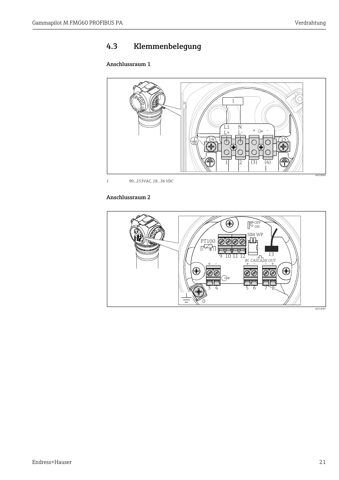 Endress+Hauser Gammapilot M FMG60 PROFIBUS PA – Drawing (083bc1536779_S11-102 S. 11)