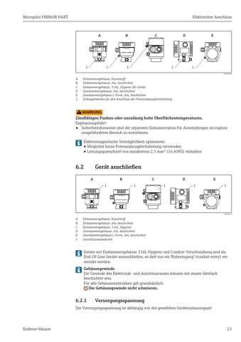 Endress+Hauser FMR60B HART – Drawing (f62930731b6b_S11-91 S. 13)