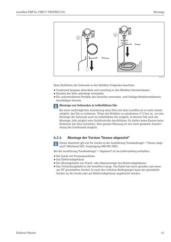 Endress+Hauser Levelflex FMP56, FMP57 PROFIBUS PA – Drawing (b85fbeb4d09d_S20-158 S. 22)