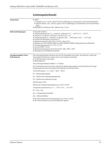 Endress+Hauser 4-20mA HART, PROFINET mit Ethernet-APL – Drawing (c3c51f331129_S9-40 S. 11)