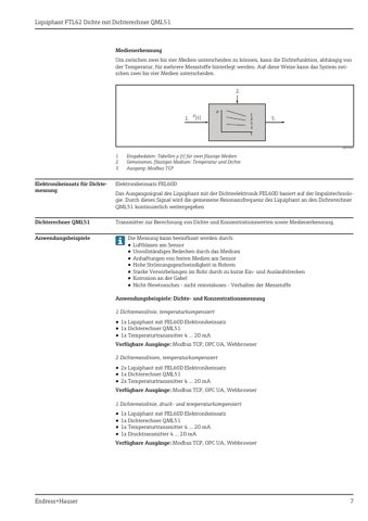 Endress+Hauser FTL62 Dichte mit Dichterechner QML51 – Page preview (1c9db489b308_S2-22 S. 6)