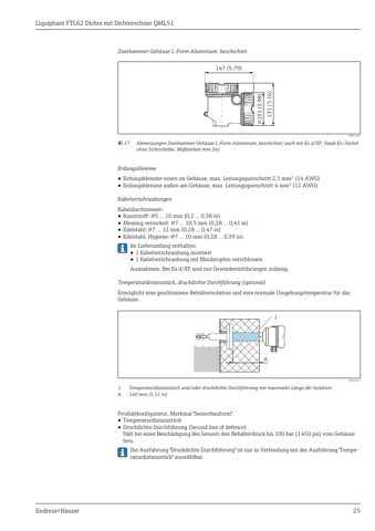 Endress+Hauser Liquiphant FTL62 Dichte mit Dichterechner QML51 – Drawing (2cde7025f5c5_S13-30 S. 13)