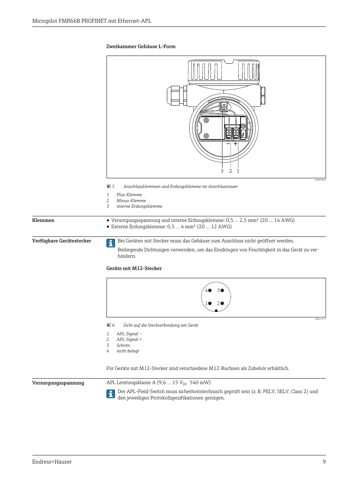 Endress+Hauser Micropilot FMR66B PROFINET mit Ethernet-APL – Drawing (cd7e0d8dd03b_S5-13 S. 5)