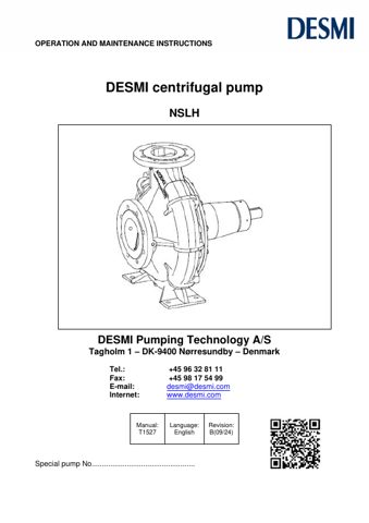 DESMI Pumps With Ø 215 And Ø 265 Impeller – Page preview (cb2d832d81be49328812570abe8e837c3350028673f65b4c9d2304a6ad011732 S. 1)