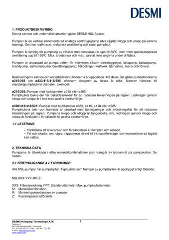 DESMI NSL Spacer – Drawing (202274359dc2_S1-4 S. 4)