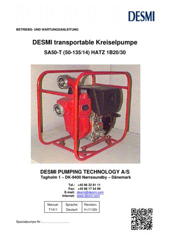 DESMI SA50-T (50-135/14) – Page preview (a8a8b6c1bc5e_S1-1 S. 1)