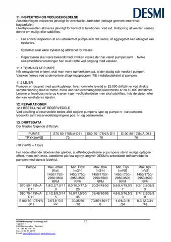 DESMI A-D11 – Page preview (be0444c4f01b_S5-12 S. 8)