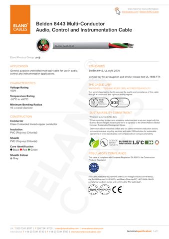 Eland Cables Belden – Drawing (9eb89c306a49_S1-1 S. 1)