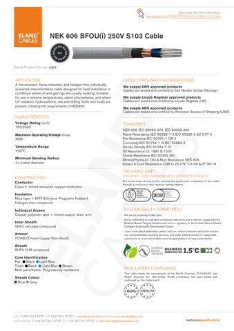 Eland Cables NEK 606 BFOU(i) 250V S103 – Drawing (c9b643fe082c_S1-4 S. 1)