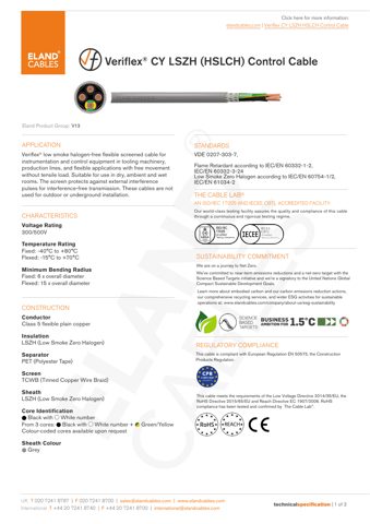 Eland Cables CY LSZH HSLCH – Drawing (cebcee49eb39_S1-1 S. 1)
