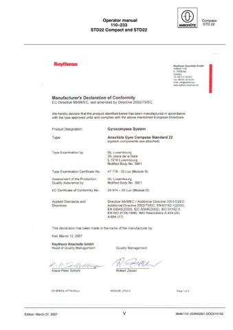 Raytheon Anschuetz STD22 Compact – Drawing (f8073a202b2a_S3-33 S. 5)