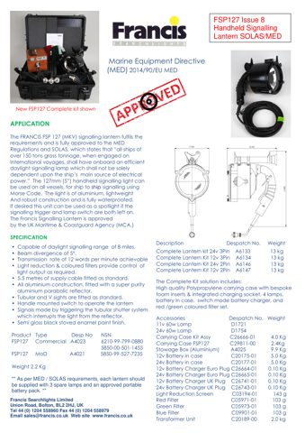 alphatron Complete Lantern Kit 12v 2Pin – Drawing (eff220443072_S1-1 S. 1)