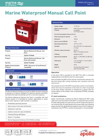 Apollo Fire Detectors 58200-976MAR – Drawing (fc09ff2d4c73_S1-1 S. 1)